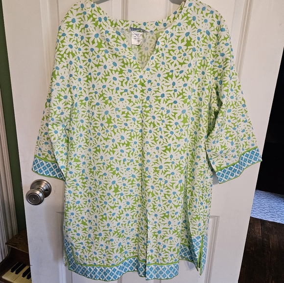 The Company Store Floral Tunic - Picture 1 of 3
